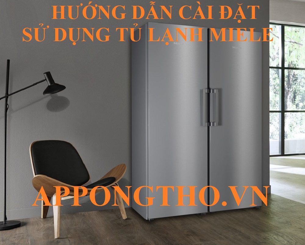 7. Cách chỉnh ngăn mát (Fridge) trên tủ lạnh Miele
