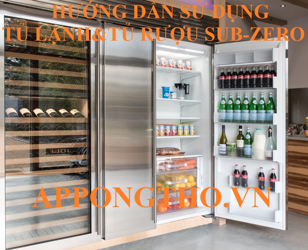 10. Cách bật/tắt đèn (Light / Interior Light) tủ lạnh Sub-Zero —