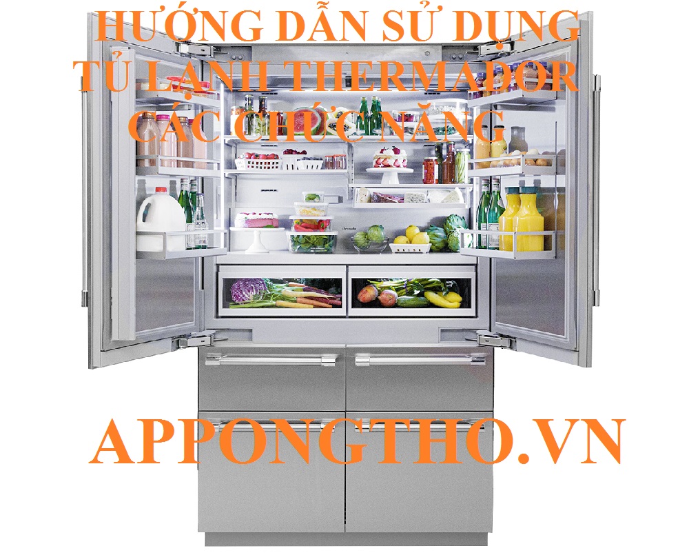 6. Cách bật/tắt làm đá (Ice On/Off) trên tủ lạnh Thermador