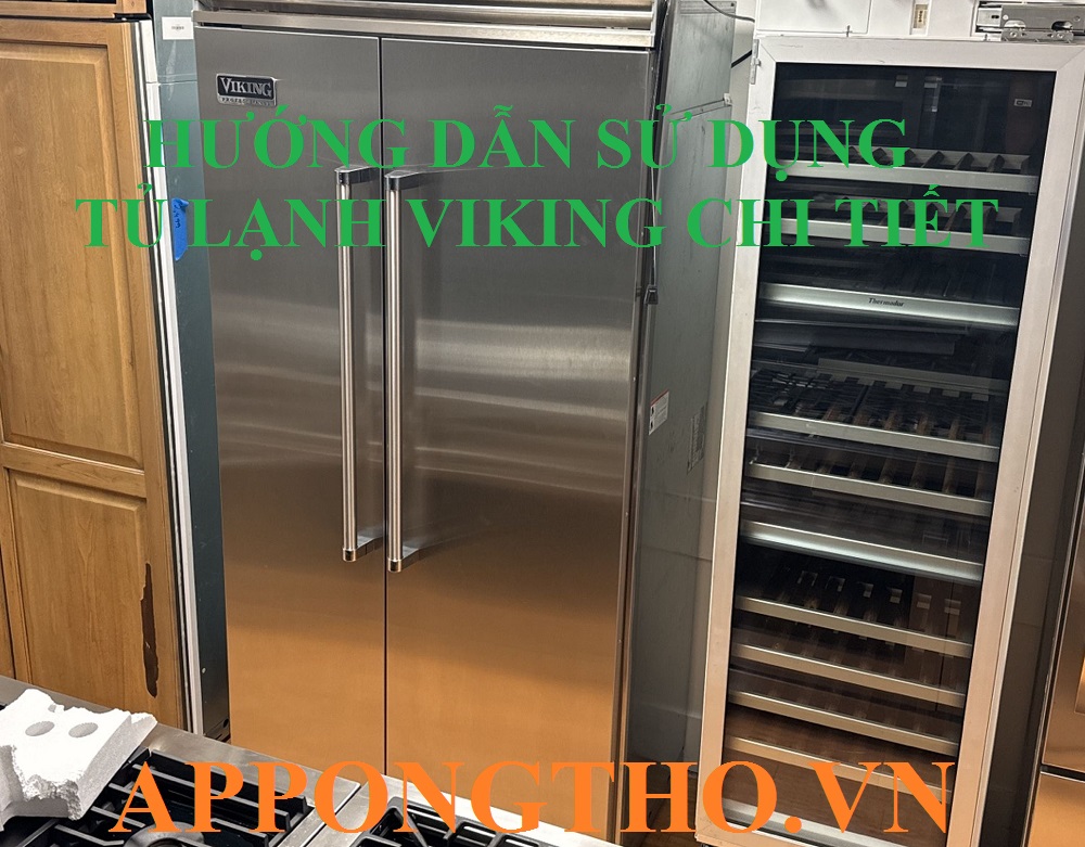 🔟 Cài đặt cách Bật/tắt làm đá (Ice Maker) tủ lạnh Viking