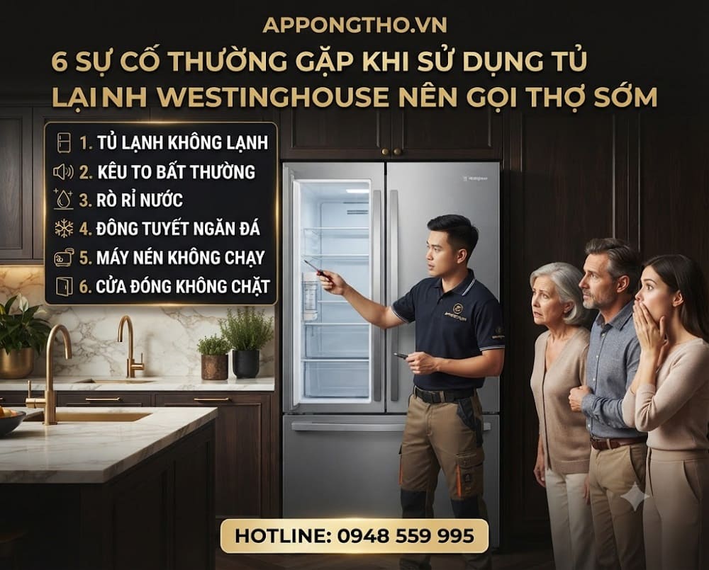 8. Cài đặt Chế độ kỳ nghỉ: HOLIDAY trên tủ lạnh Westinghouse