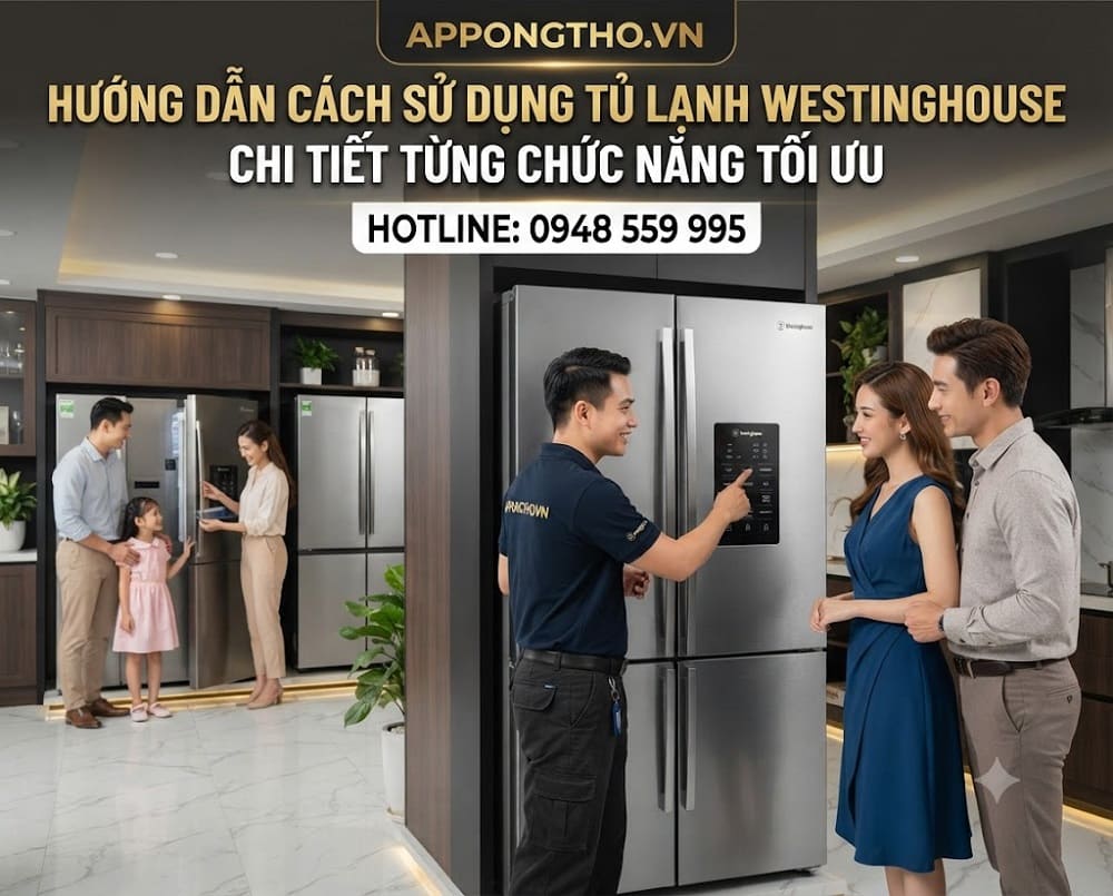 9 Sự cố thường gặp khi dùng tủ lạnh Westinghouse