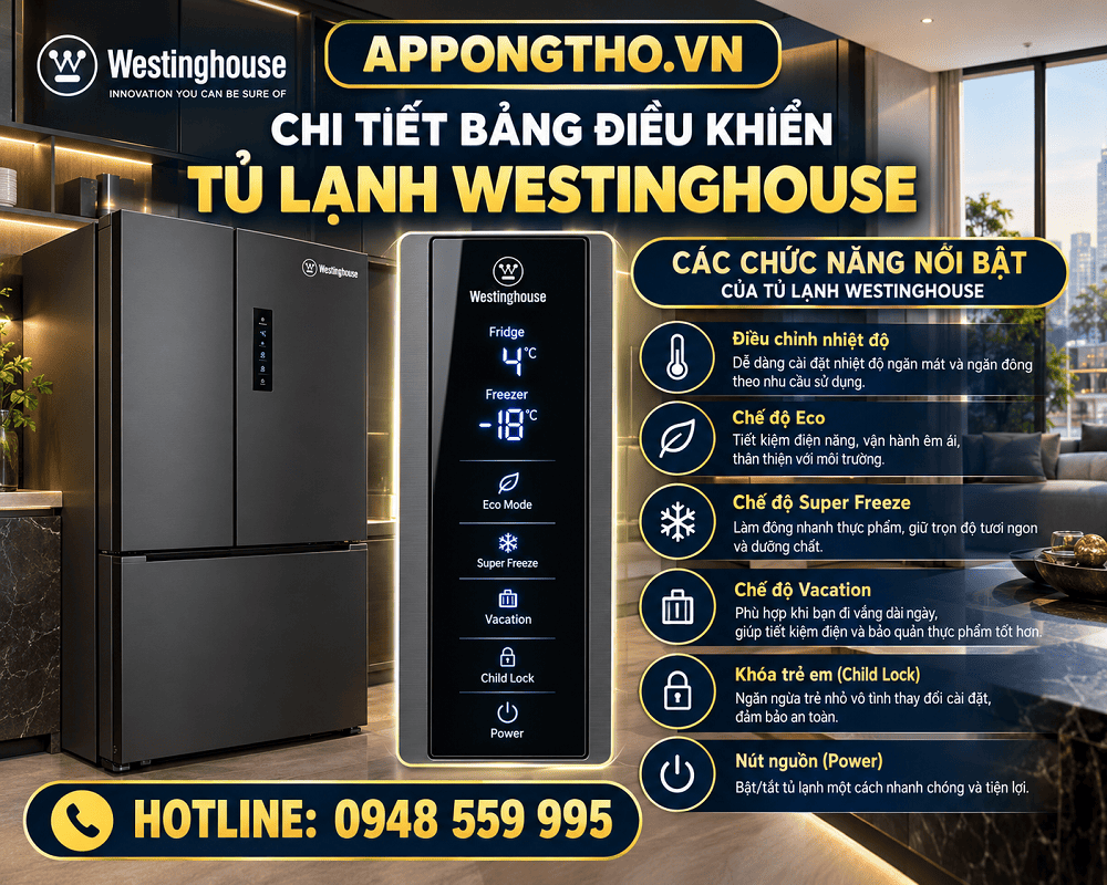 Hướng dẫn cách sử dụng tủ lạnh Westinghouse tối ưu