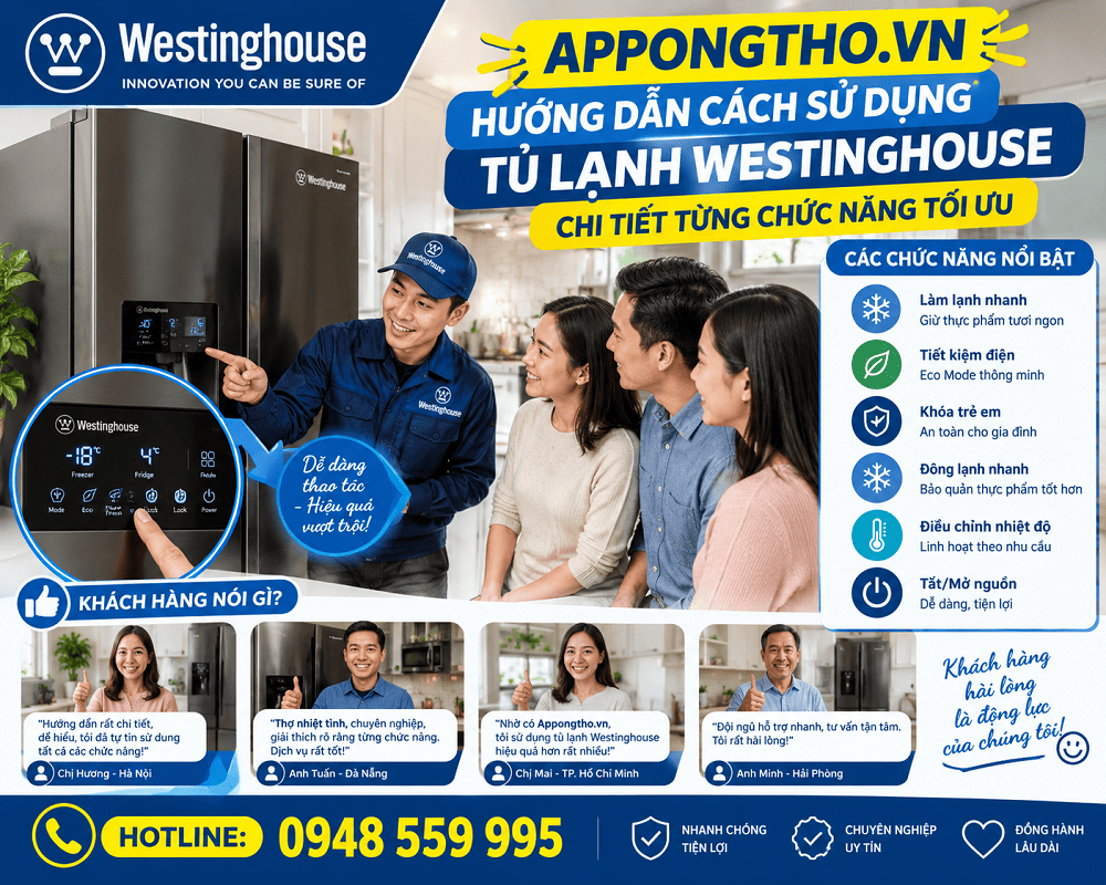 Sử dụng tủ lạnh Westinghouse là gì?
