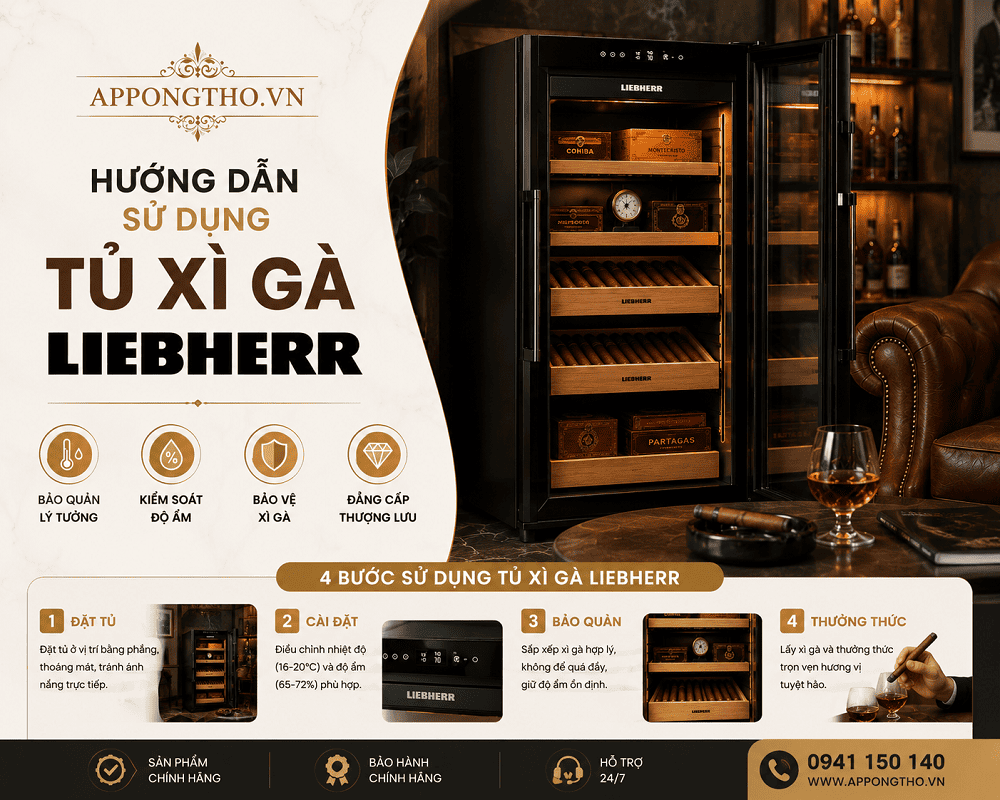 Lợi ích khi biết cách sử dụng tủ xì gà Liebherr đúng cách