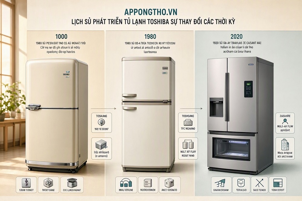 Khái Quát Về Tủ Lạnh Toshiba
