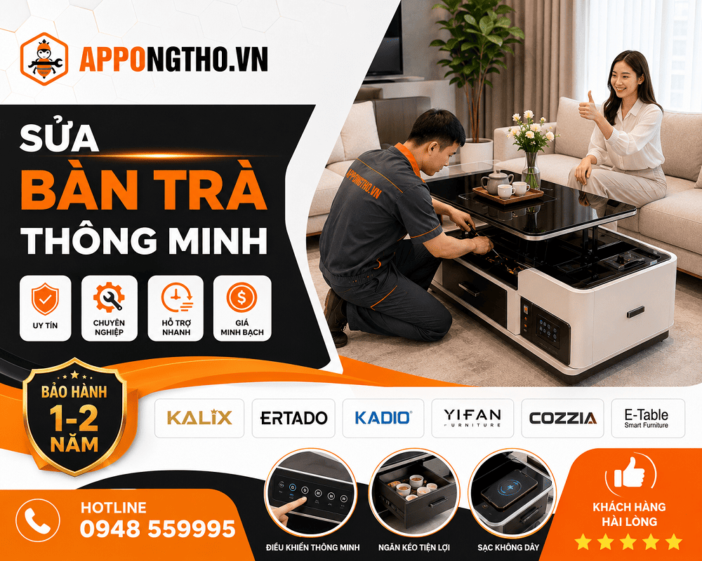 30 Địa Chỉ Sửa Bàn Trà Thông Minh Tích Hợp Lạnh, Loa Tại Hà Nội