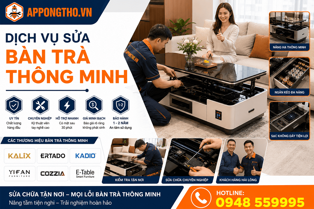 8. Sửa bàn trà tại Hoàn Kiếm - Hà Nội