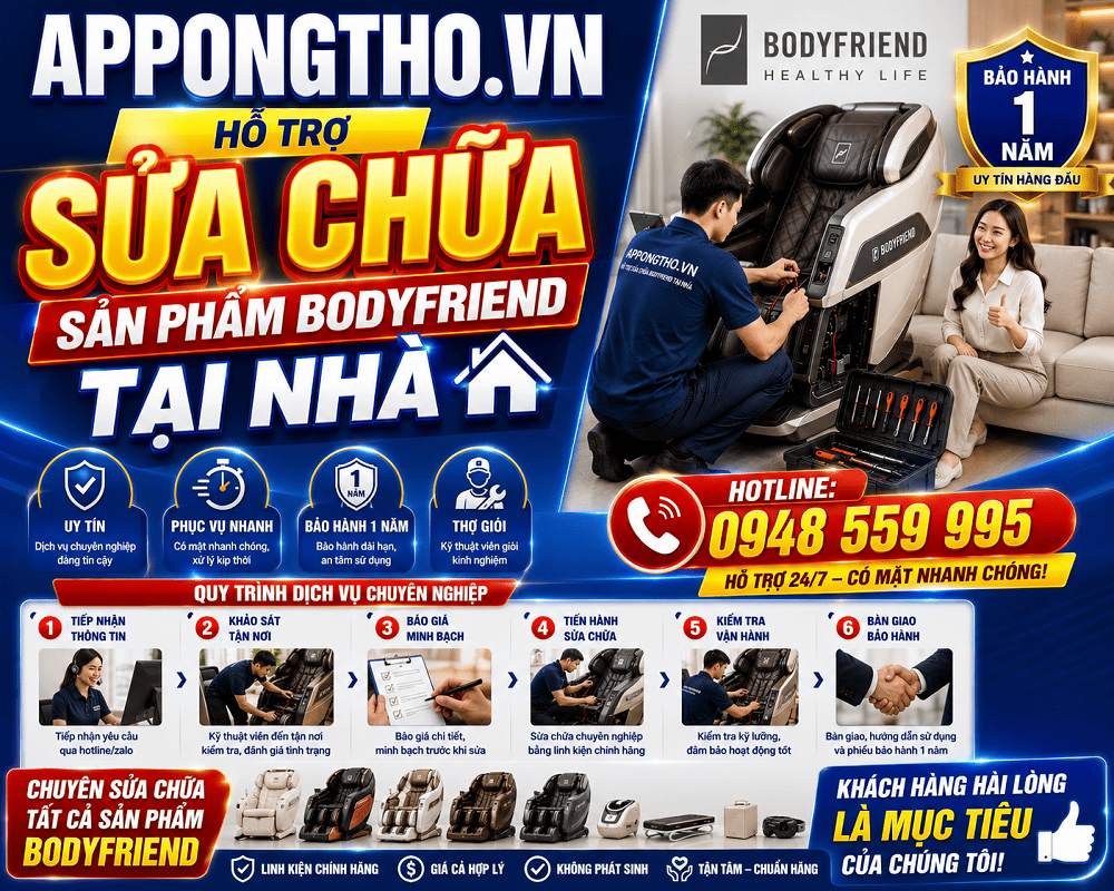 26. Sửa chữa sản phẩm Bodyfriend tại Thanh Oai - Hà Nội