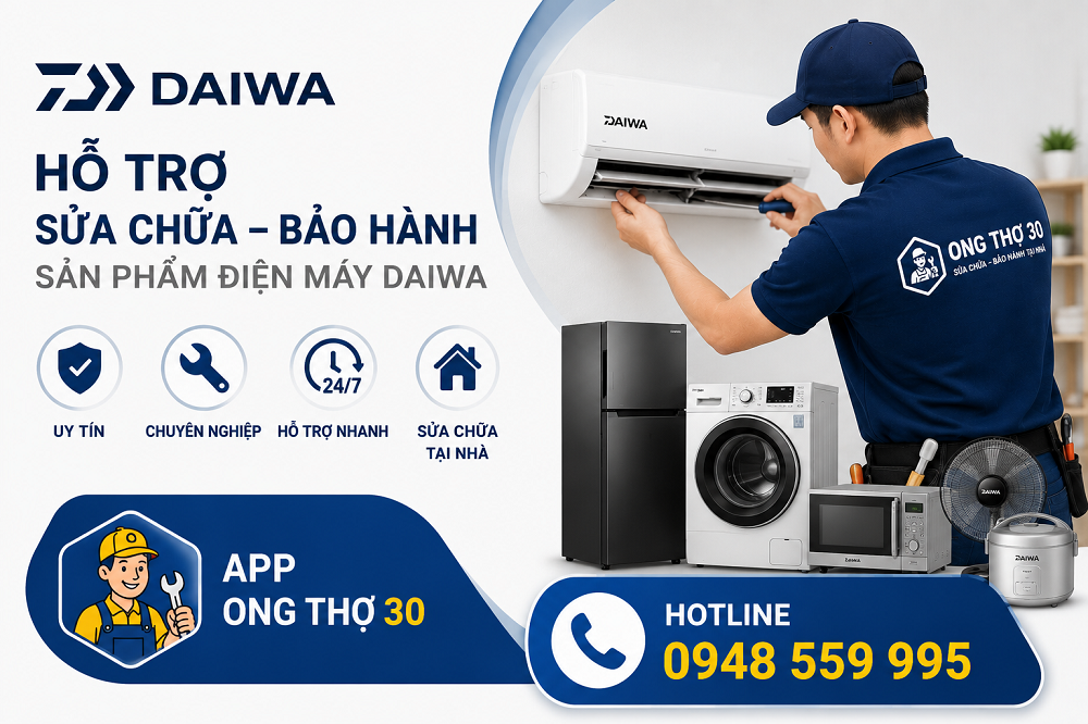 Thời gian bảo hành các sản phẩm Daiwa