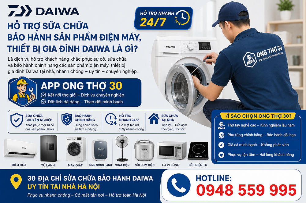 Sửa chữa bảo hành sản phẩm Daiwa là gì?