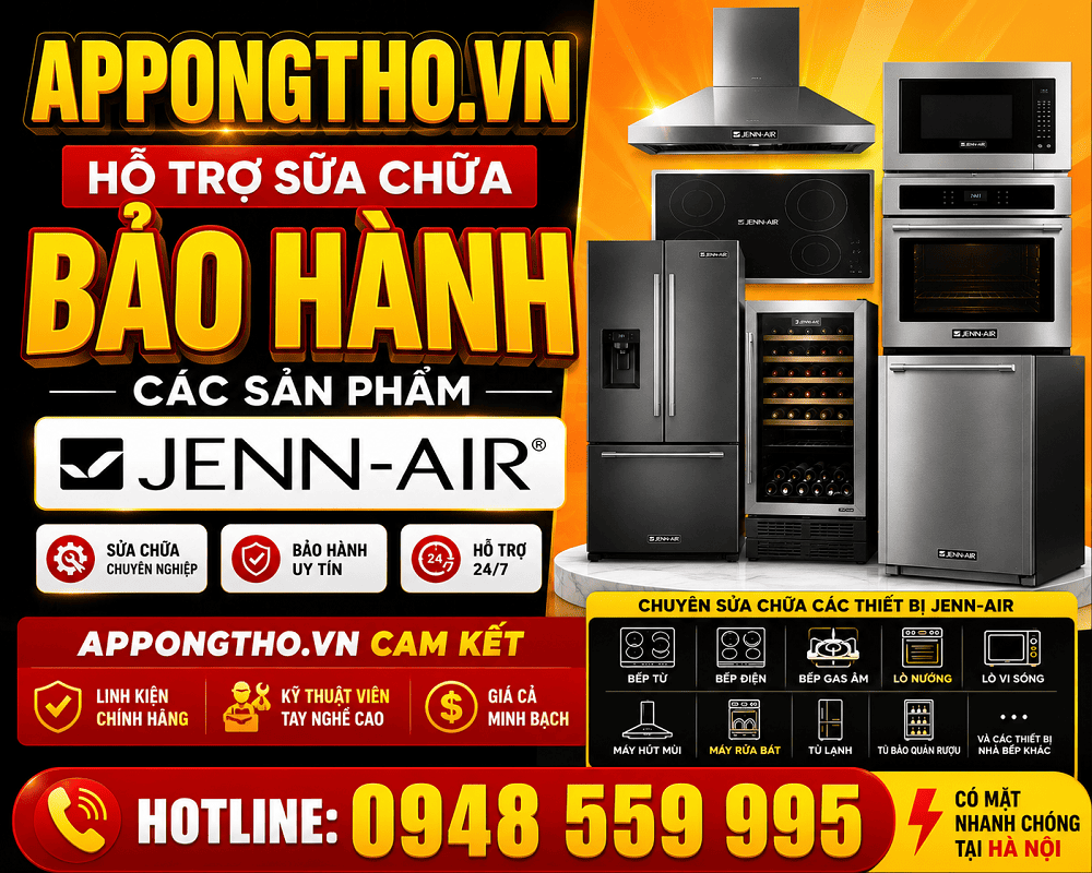 5 Cách tìm thợ sửa chữa bảo hành Jenn-Air