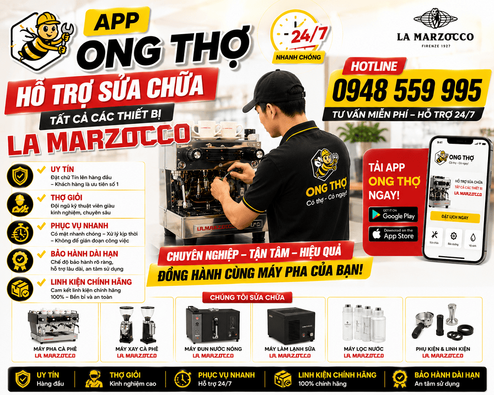 17. Sửa chữa ngoài bảo hành La Marzocco tại Đan Phượng - Hà Nội