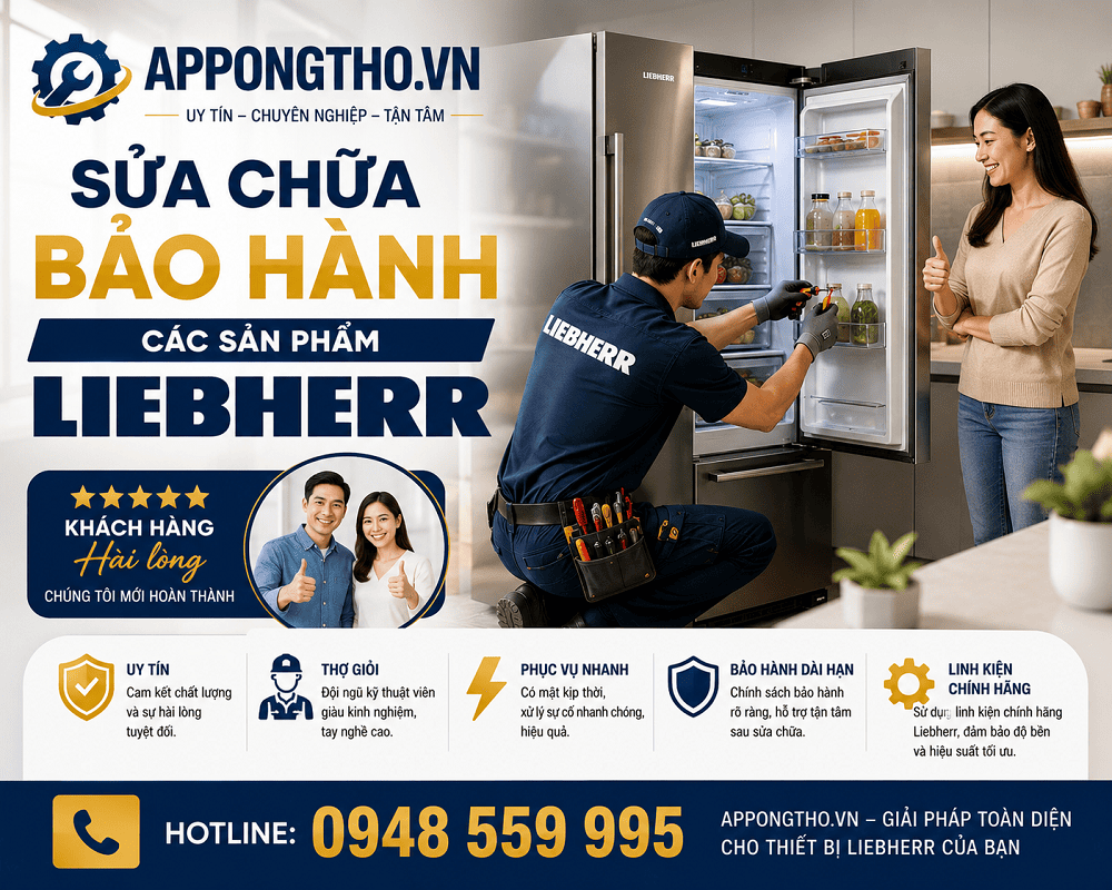 25. Sửa chữa sản phẩm Liebherr tại nhà Thạch Thất, Hà Nội