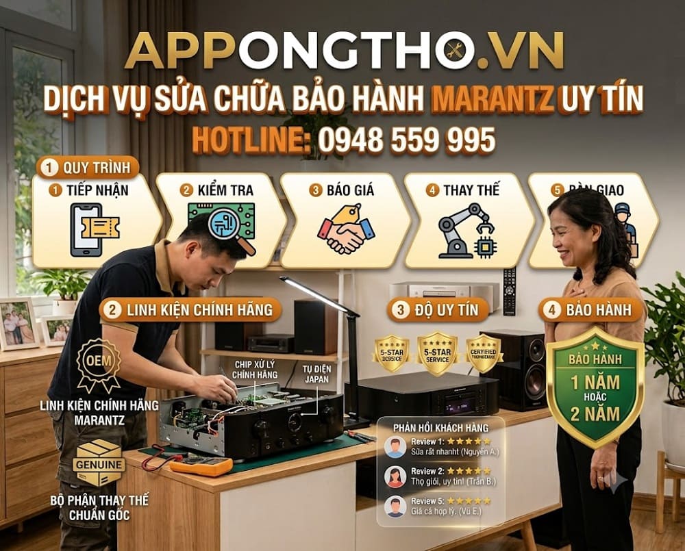 25. Sửa chữa sản phẩm Marantz tại Thạch Thất - Hà Nội
