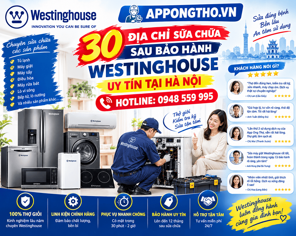22. Trung tâm sửa chữa Westinghouse Phúc Thọ - Hà Nội