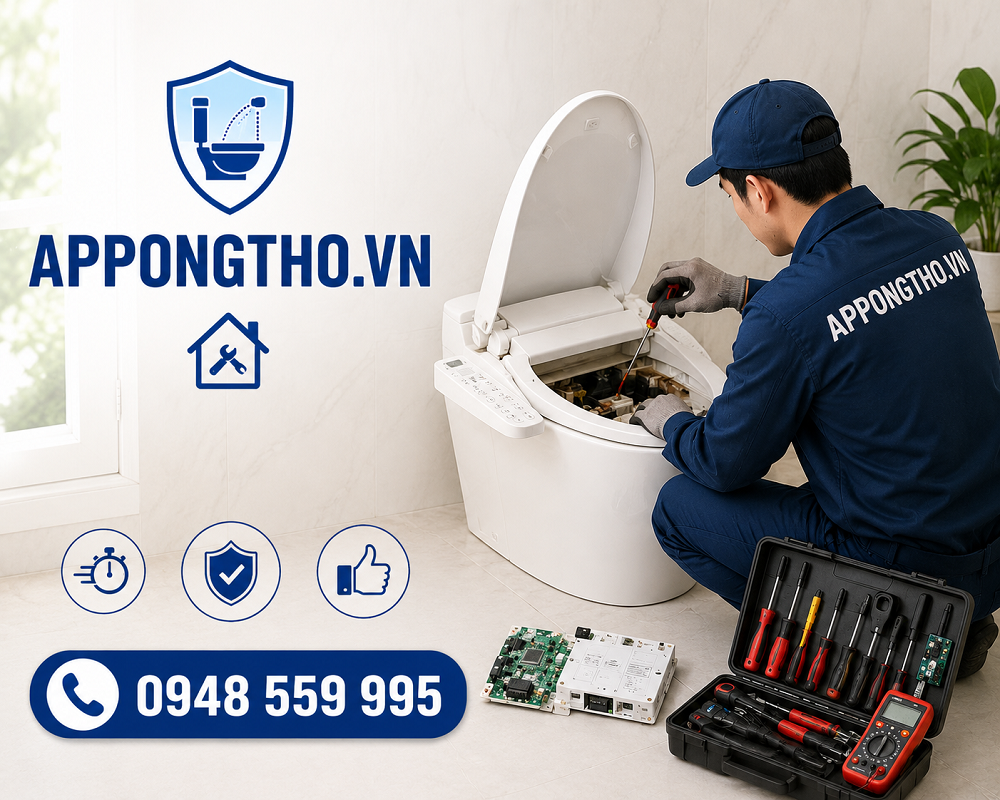 15. Sửa bồn cầu điện tử thông minh tại Đông Anh - Hà Nội