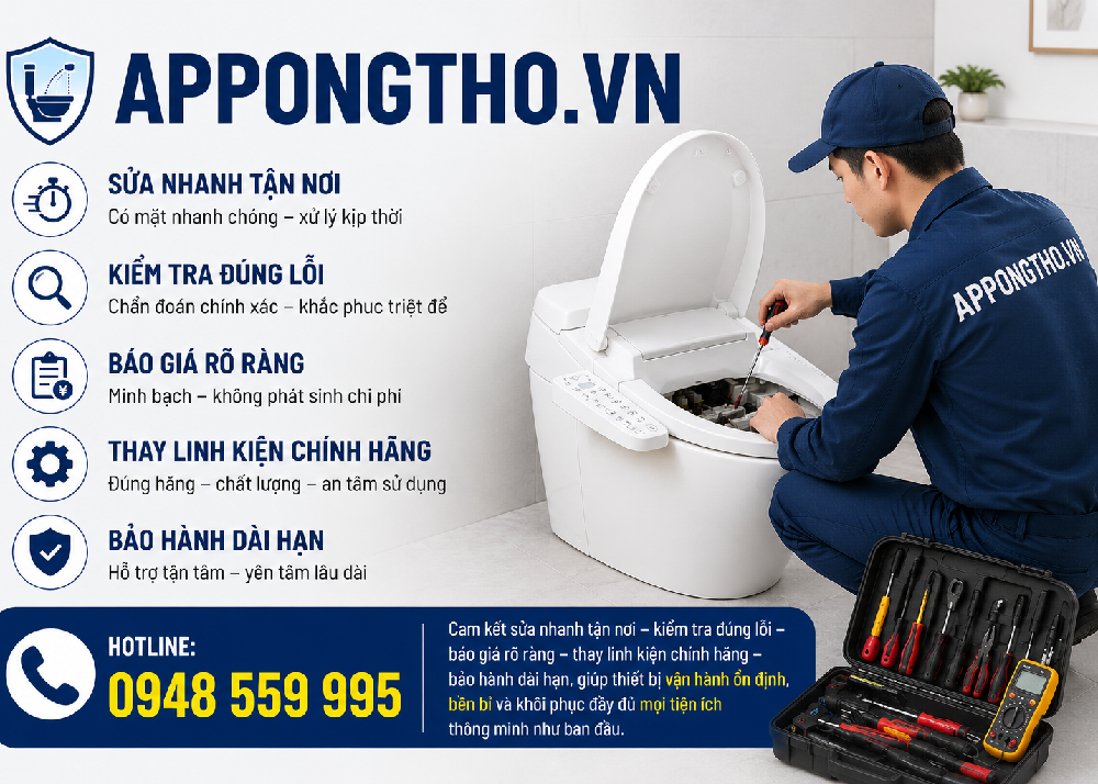 19. Sửa bồn cầu điện tử thông minh tại Mê Linh - Hà Nội