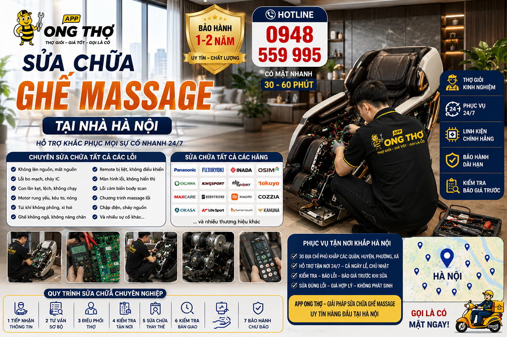 10 Dấu hiệu ghế Massage nên gọi thợ sớm