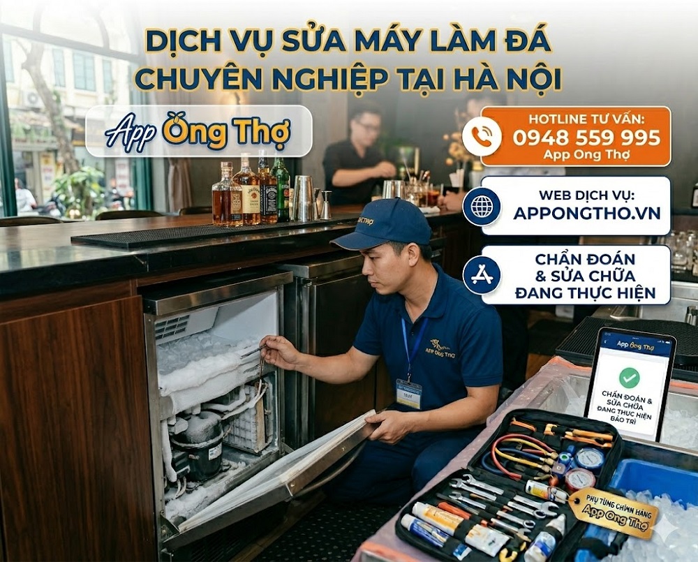30 Địa chỉ sửa máy làm đá tại nhà Hà Nội uy tín
