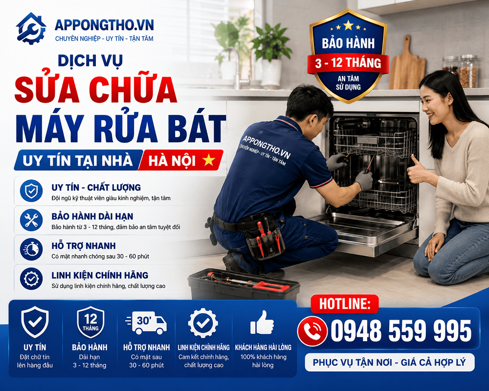 7. TRUNG TÂM SỬA MÁY RỬA BÁT TẠI HAI BÀ TRƯNG - HÀ NỘI