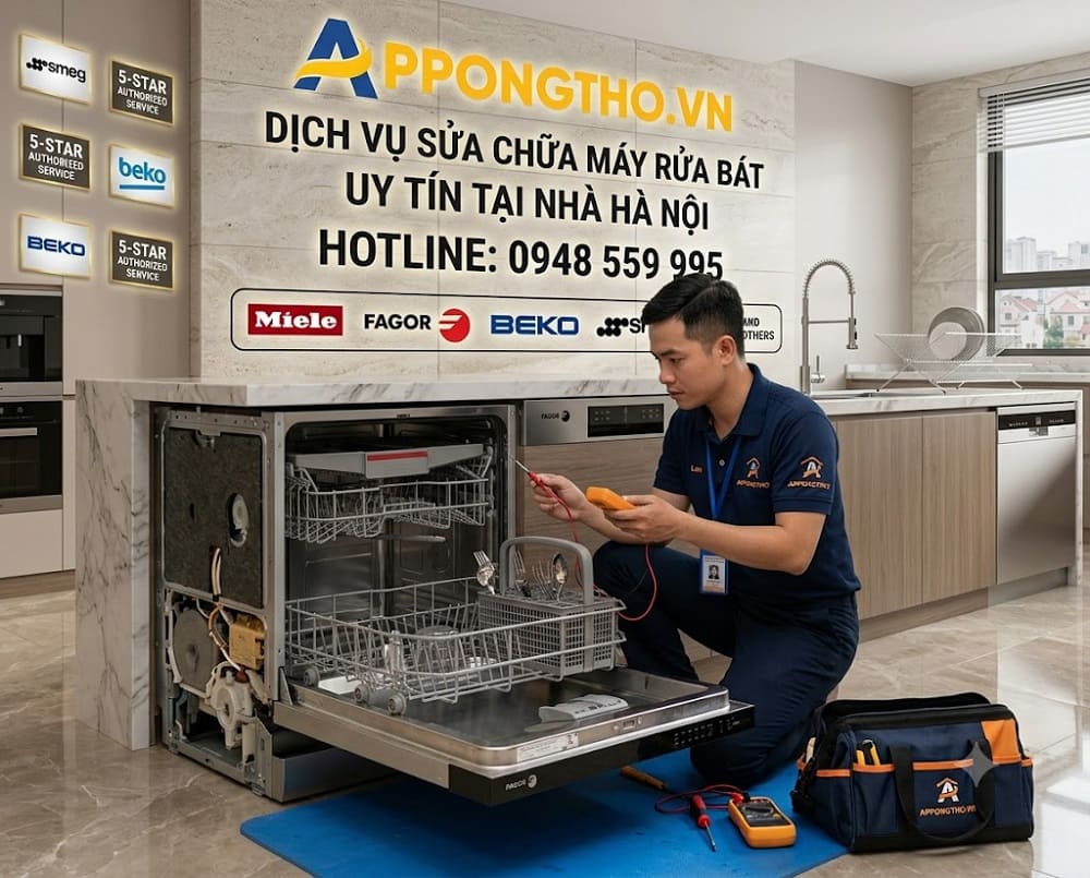 9. TRUNG TÂM SỬA MÁY RỬA BÁT TẠI HOÀNG MAI - HÀ NỘI