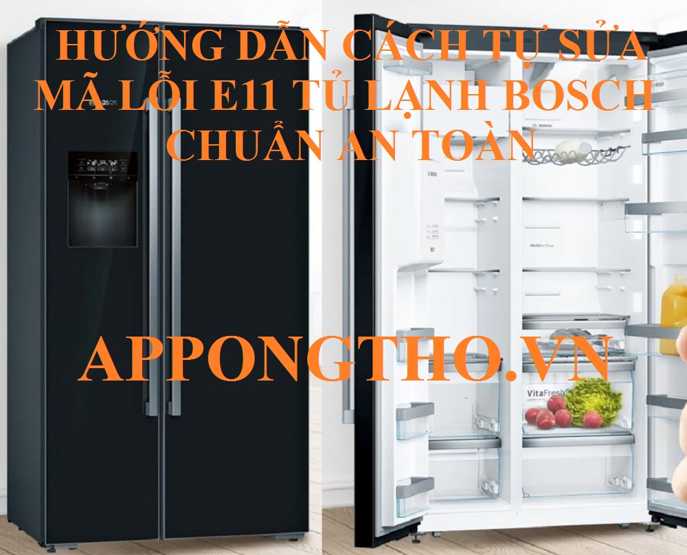 Nguyên nhân tủ lạnh Bosch báo lỗi E11