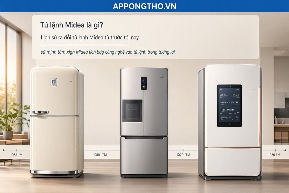 Sứ mệnh tầm nhìn Midea tích hợp công nghệ vào tủ Midea