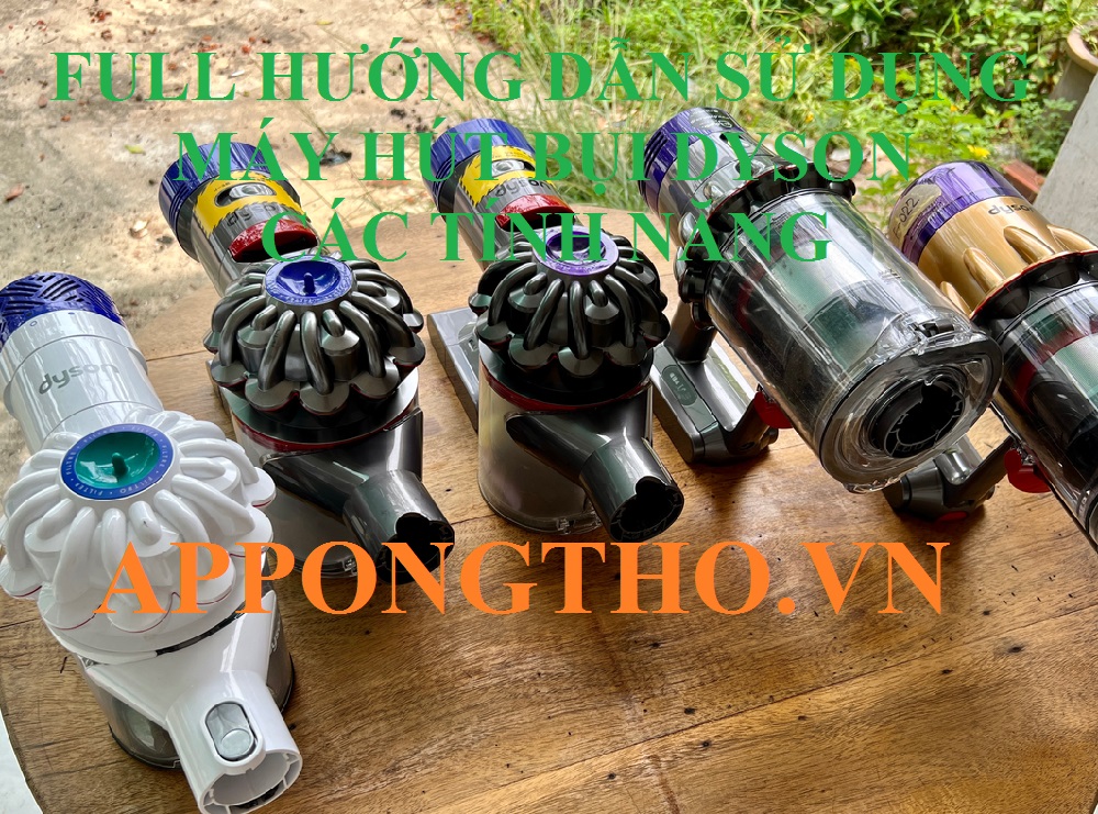 Cách cài đặt chức năng máy hút bụi Dyson