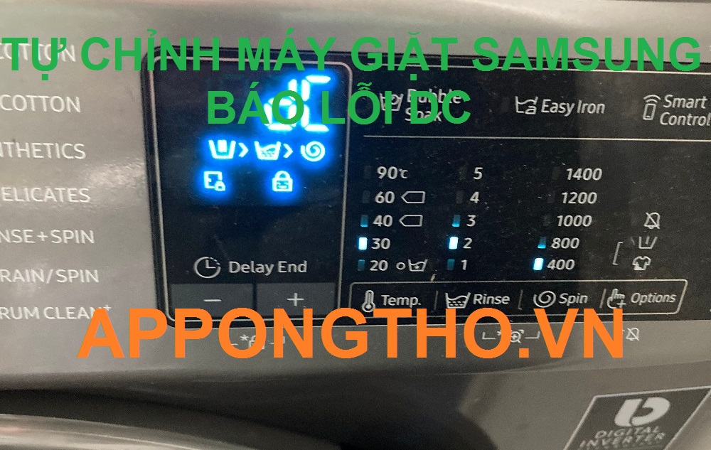Máy Giặt Samsung Báo Lỗi DC Tự chỉnh Tại Nhà