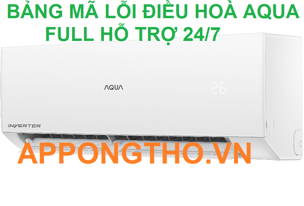 Cách khắc phục mã lỗi điều hòa Aqua