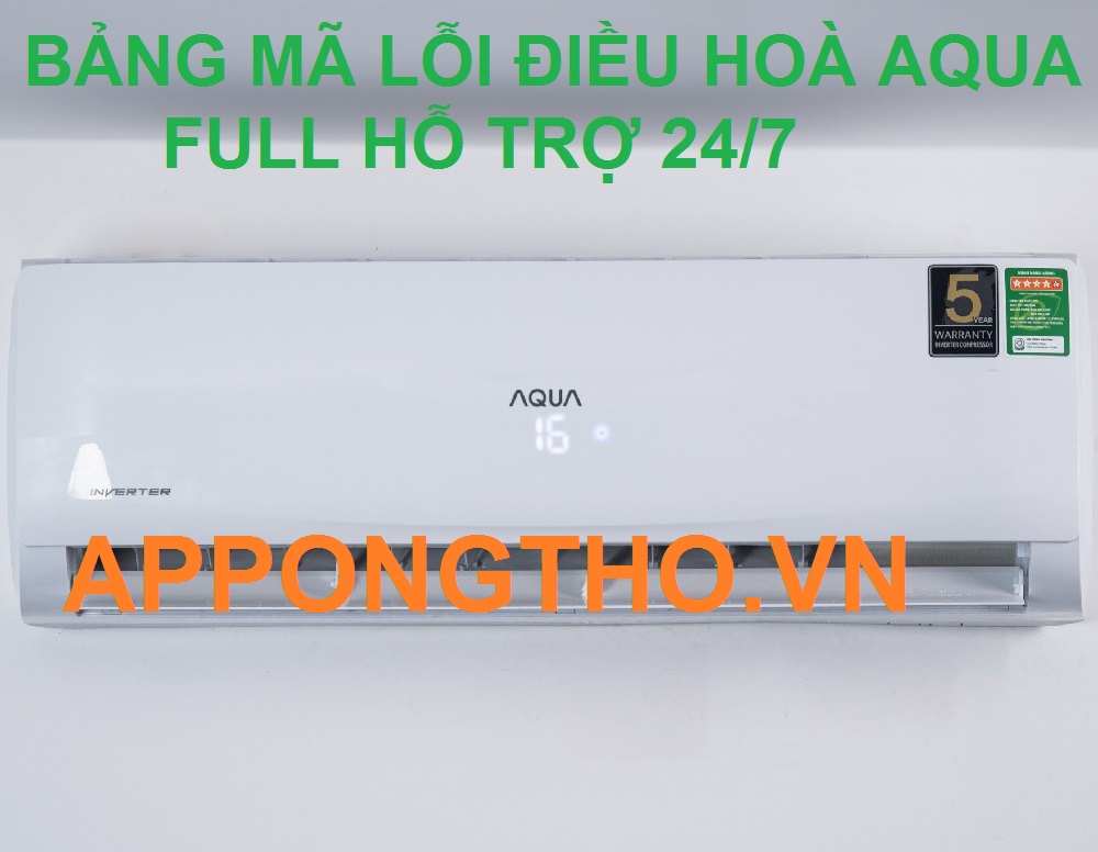 10 Cách phòng tránh mã lỗi điều hòa Aqua