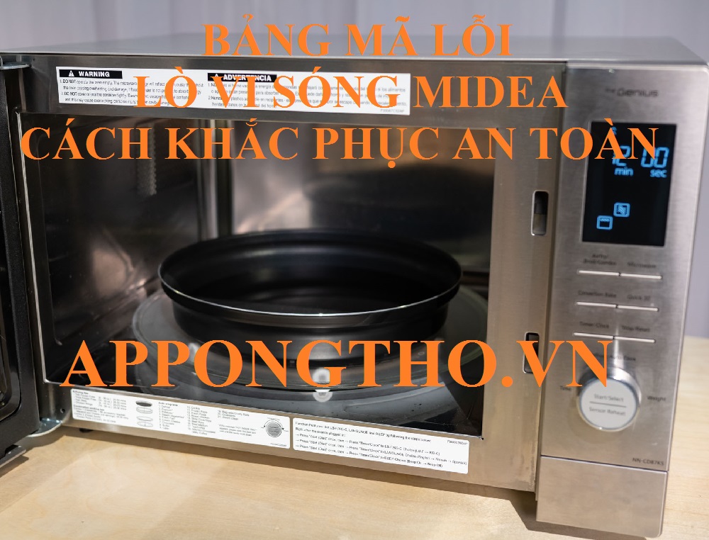 Dịch vụ sửa mã lỗi lò vi sóng Midea