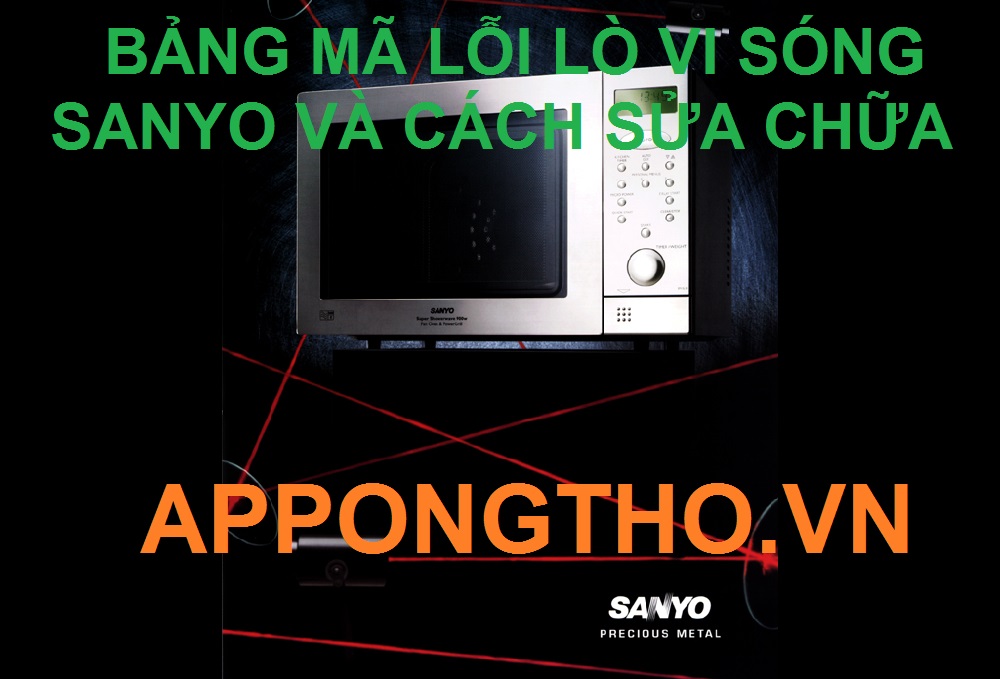 Bảng Mã Lỗi Lò Vi Sóng Sanyo Inverter Full Cách Khắc Phục Từ A-Z