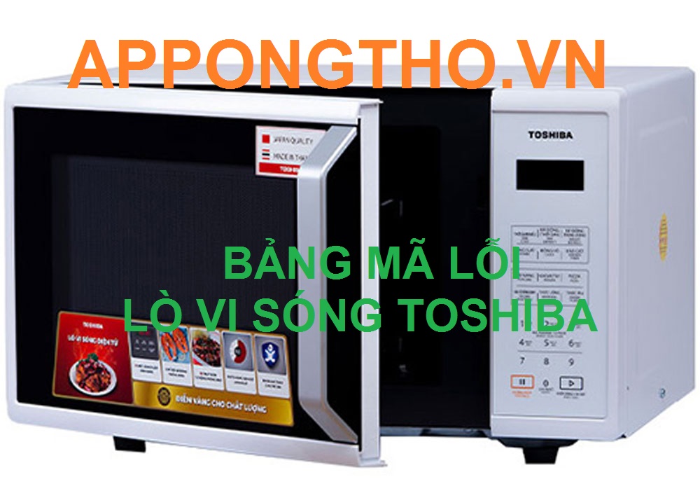 20 mã lỗi lò vi sóng Toshiba
