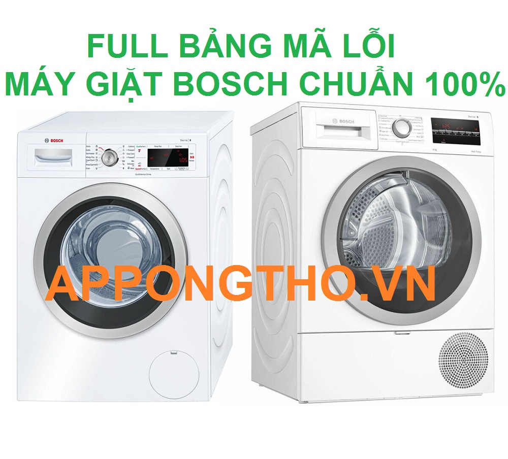 11 Cách phòng tránh máy giặt Bosch báo lỗi