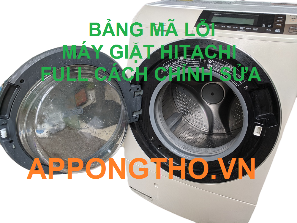 Mã lỗi máy giặt Hitachi là gì?