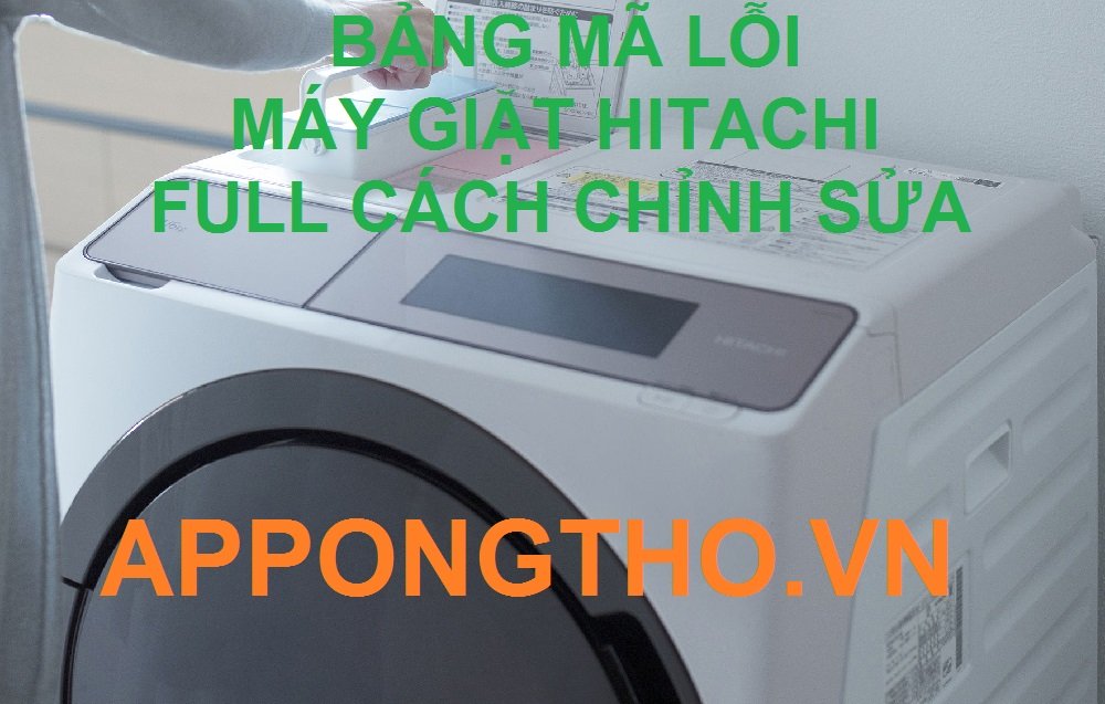 Mã lỗi máy giặt Hitachi