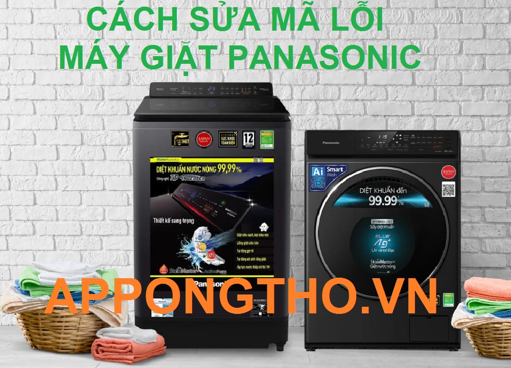 Cách khắc phục sự cố máy giặt Panasonic