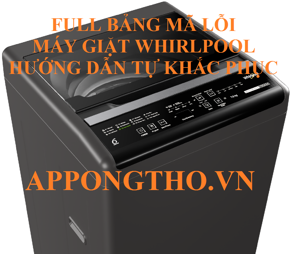 Mã lỗi máy giặt Whirlpool là gì?