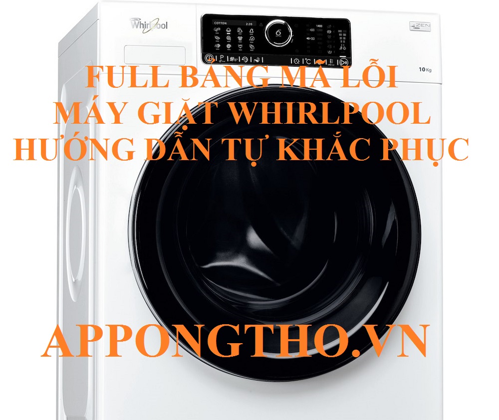 6 Cách phòng tránh máy giặt Whirlpool báo lỗi