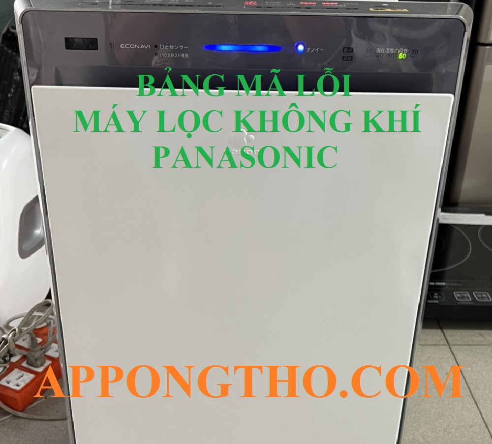 Cách check mã lỗi máy lọc không khí Panasonic: