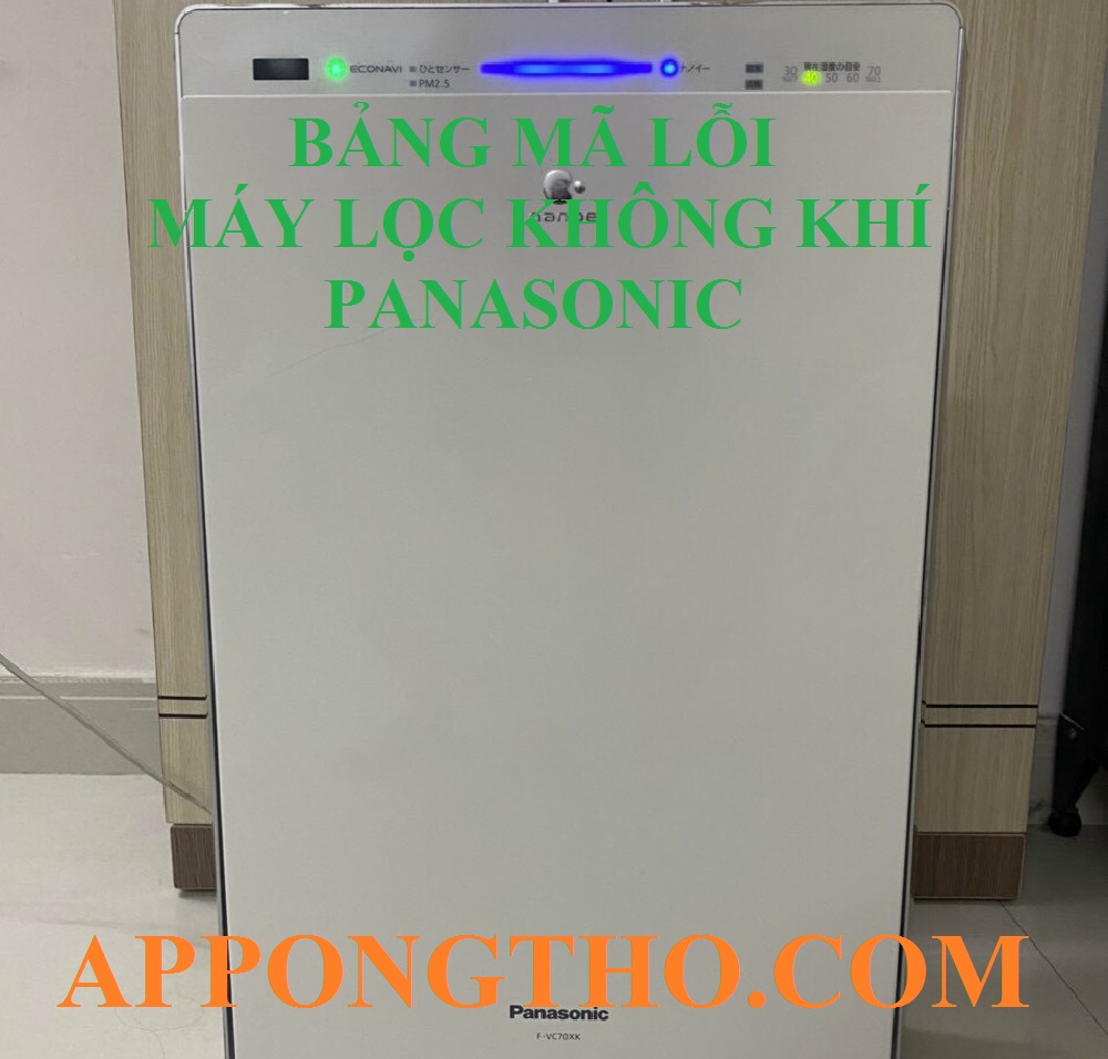 Dịch vụ sửa lỗi máy lọc không khí Panasonic