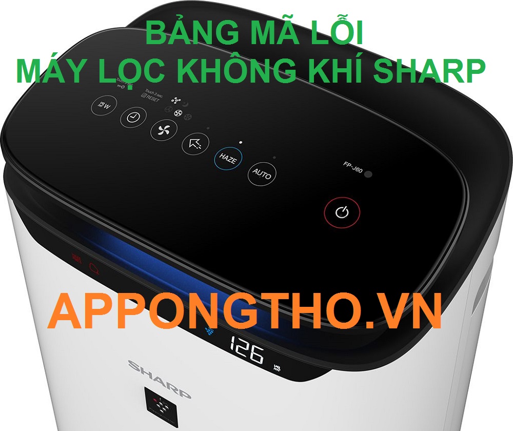 Mã lỗi máy lọc không khí là gì?