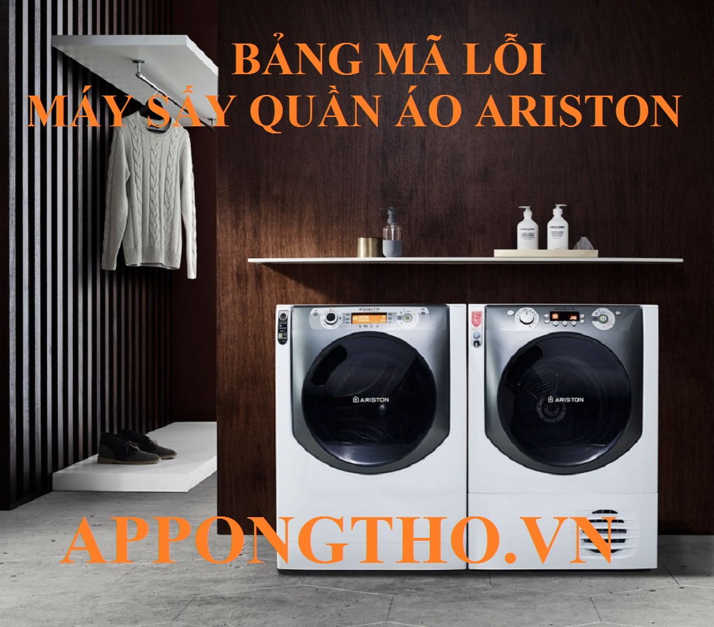 Mã lỗi máy sấy quần áo Ariston là gì?