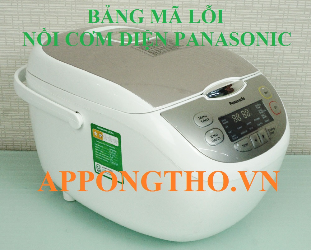 Cách phòng tránh mã lỗi nồi cơm điện Panasonic