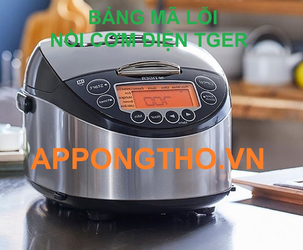 Cách khắc phục lỗi nồi cơm điện Tiger