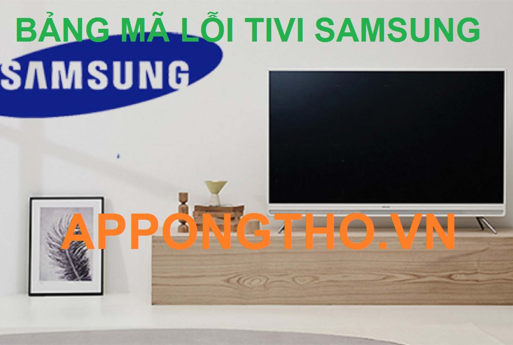 Dịch vụ sửa mã lỗi tivi Samsung