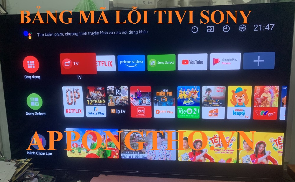 Cách phòng tránh tivi Sony báo lỗi