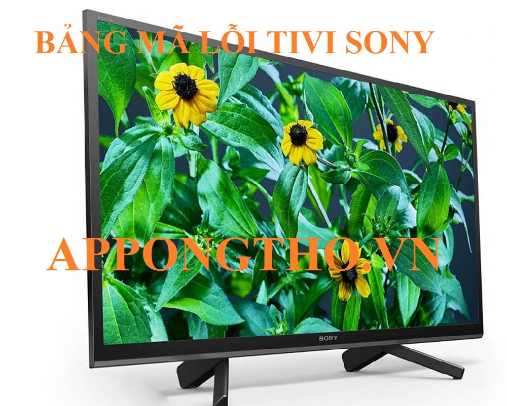 Cách check mã lỗi tivi Sony